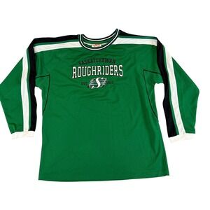 CFL Saskatchewan Roughriders Jersey Mens Large Green Long Sleeve Game